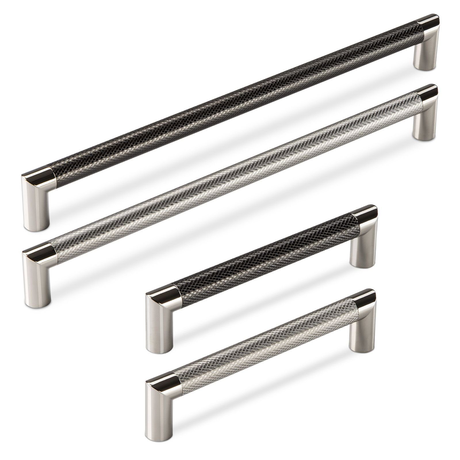 SO-TECH® Möbelgriff Bügelgriff ARNOLD Ø 16 mm BA 160 - 320 mm, BA 160 mm Gunmetal / Chrom – Bild 4 von 5