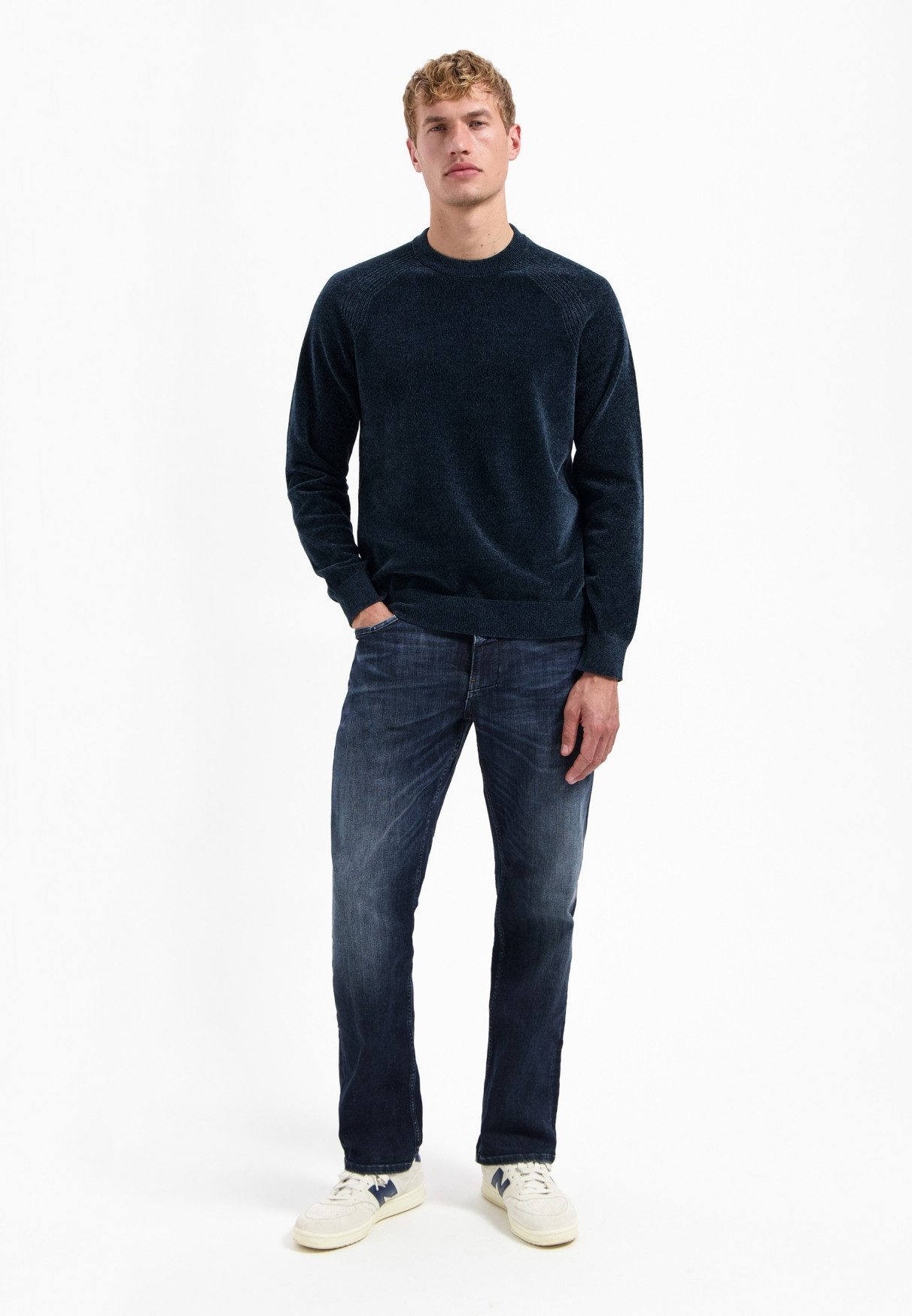 NO EXCESS Strickpullover Pullover Crewneck Light Weight Chen