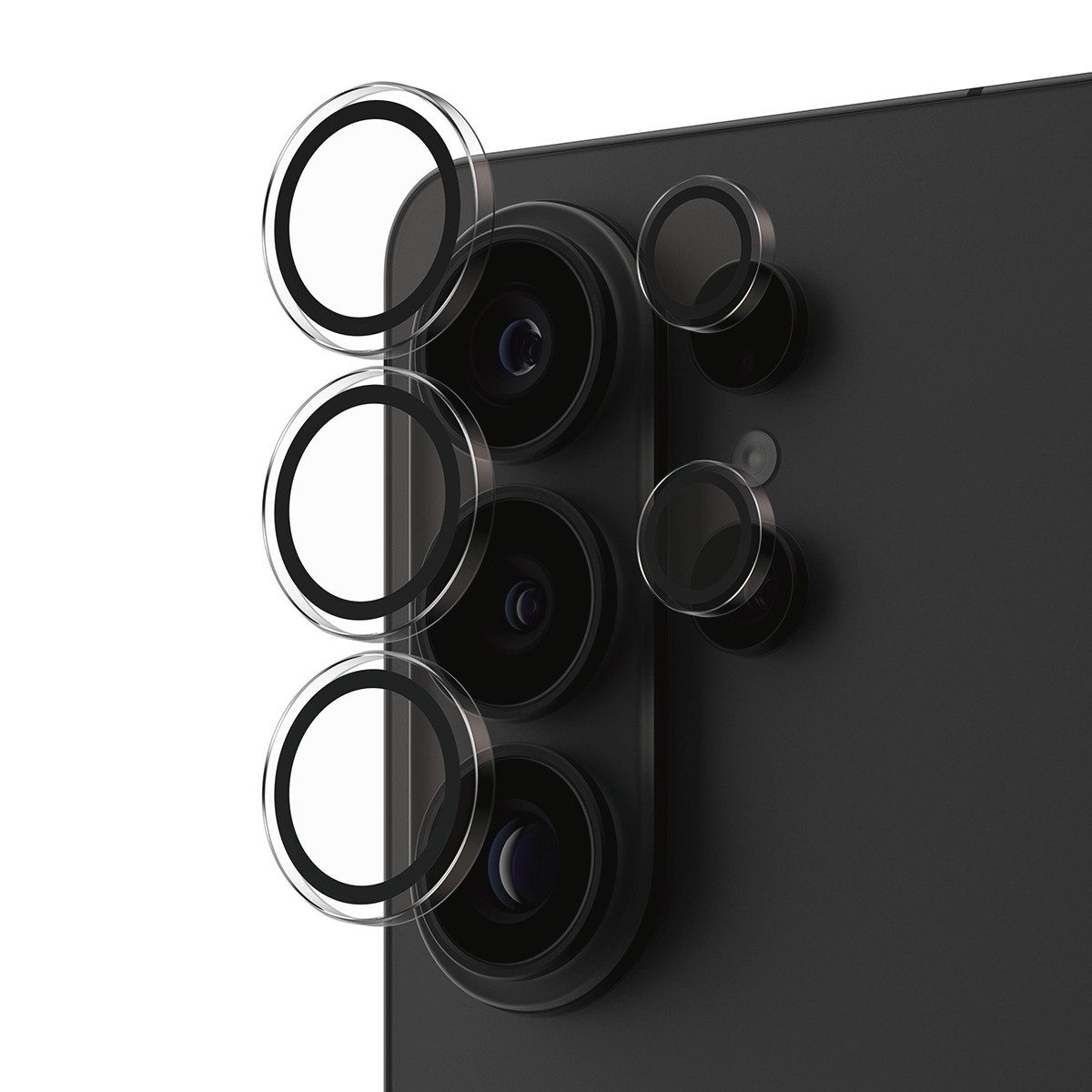 CARE by PanzerGlass Kameraschutzglas Hoops Camera Lens Protector für Samsung Galaxy S26 Ultra, Linsenschutz, Schutzfolie, Kameraschutz, kratz- & stoßfest