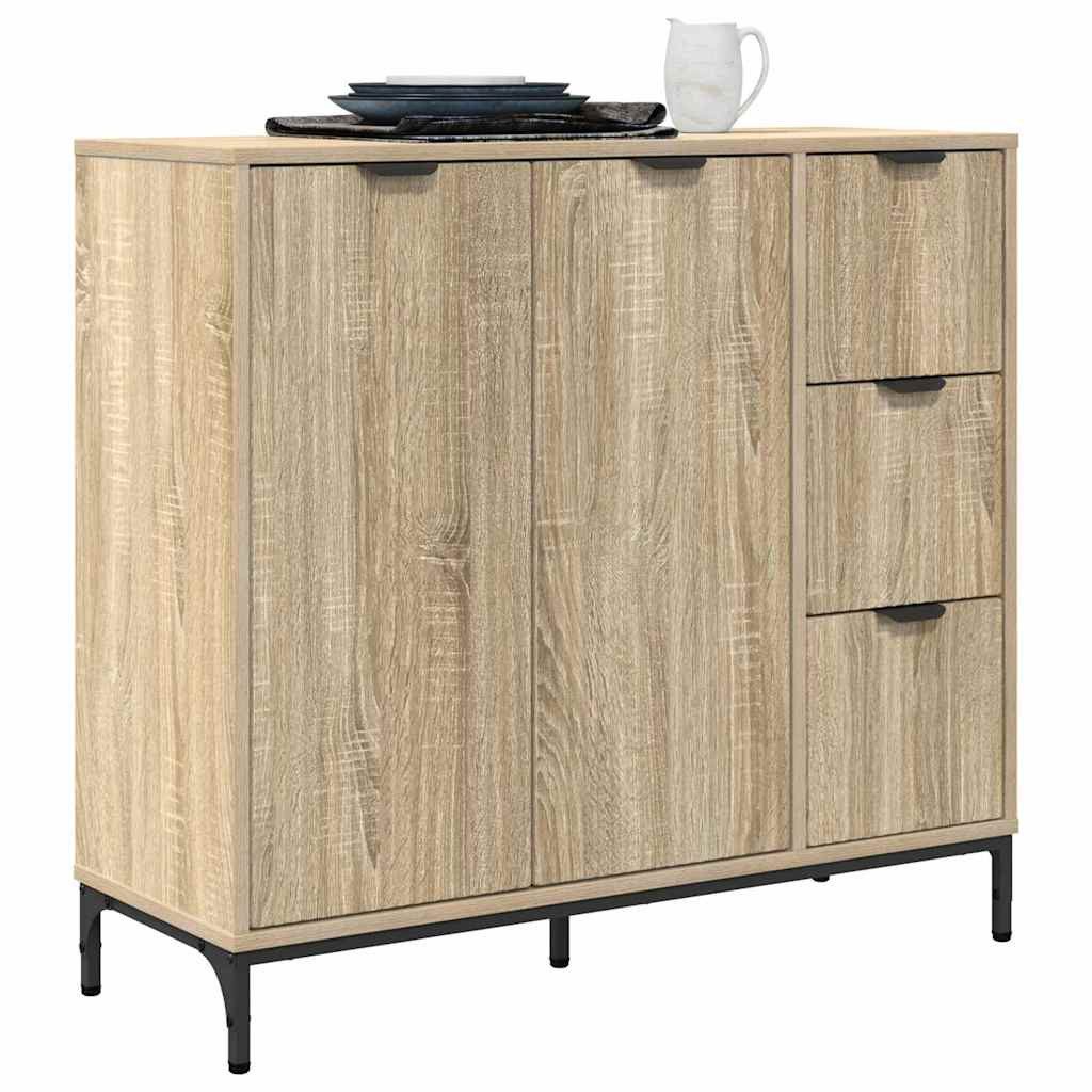 vidaXL Sideboard Sideboard Sonoma Eiche 89,5 günstig online kaufen