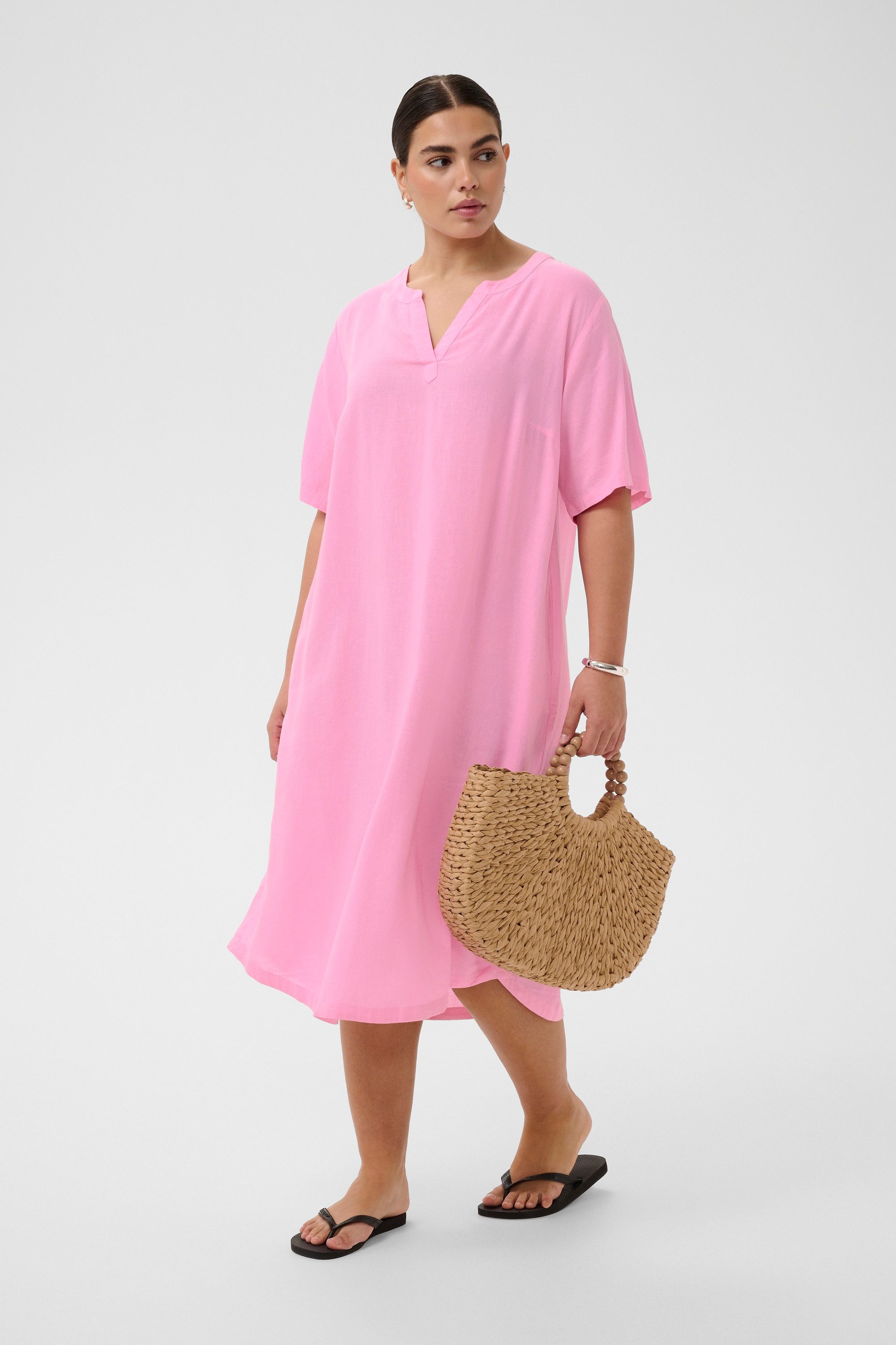 KAFFE Curve Blusenkleid Kleid KCmille Große Größen