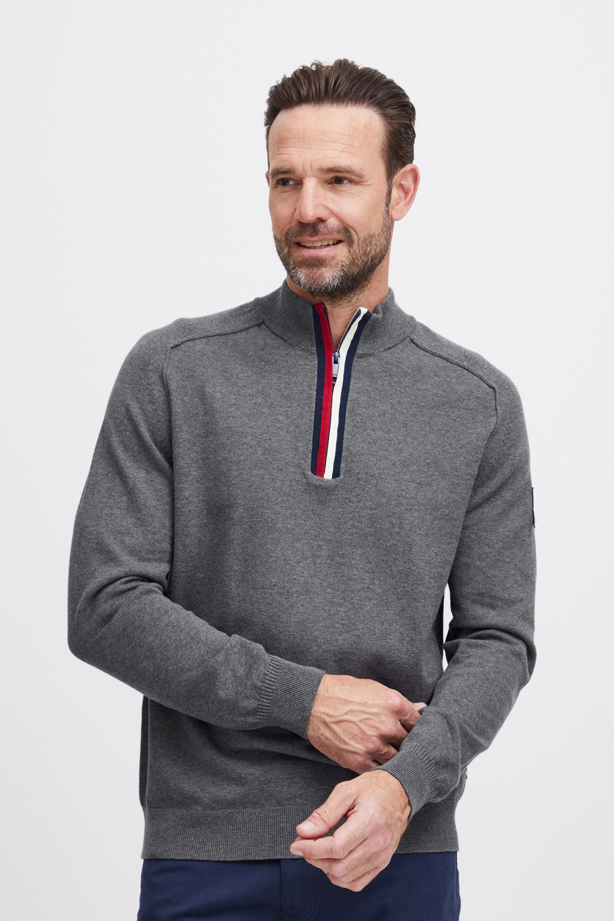 FQ1924 Troyer FQKyle raglan halfzip knit 21900570 Modischer Strickpullover günstig online kaufen