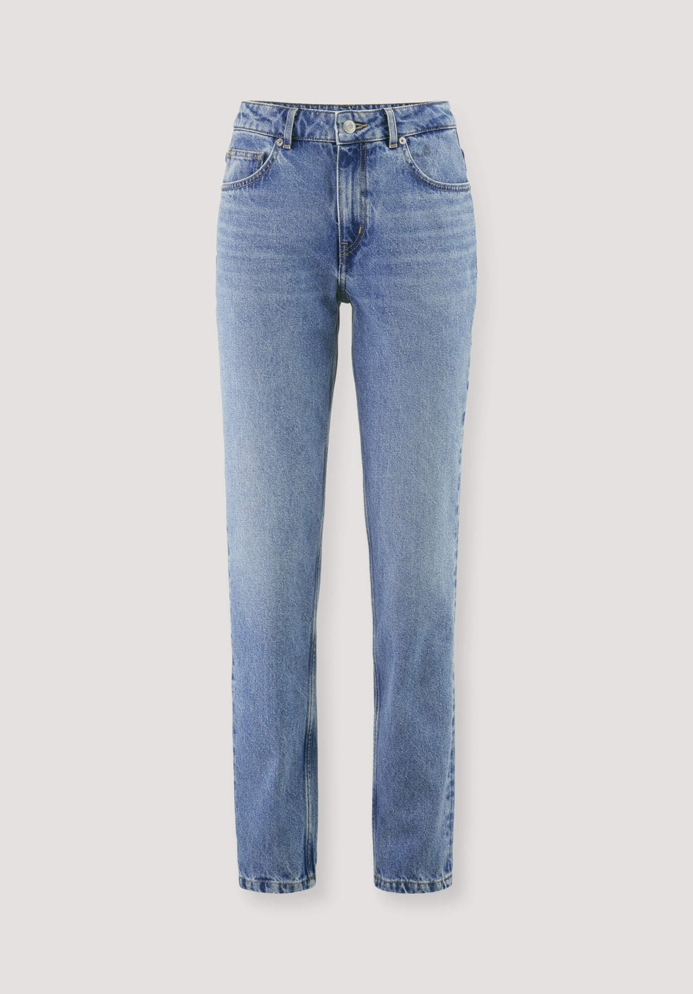 Hessnatur 5-Pocket-Jeans HANNA High Rise Mom aus reinem Bio-Denim (1-tlg)