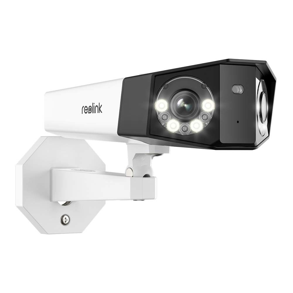 Reolink Überwachungskamera Duo 2 PoE Intelligente 4K 8 MP (Außenbereich, Innenbereich, PoE (Power over Ethernet), 180° Blickwinkel, Wettergeschützt IP66, Einfacher Fernzugriff über Reolink App oder Reolink Client)
