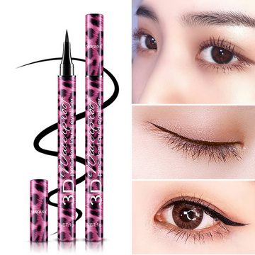 Scheiffy Mascara-Set Eyeliner-Mascara-Set,4D Seidenfaser Flüssiger Eyeliner,wasserdicht, 2-tlg.