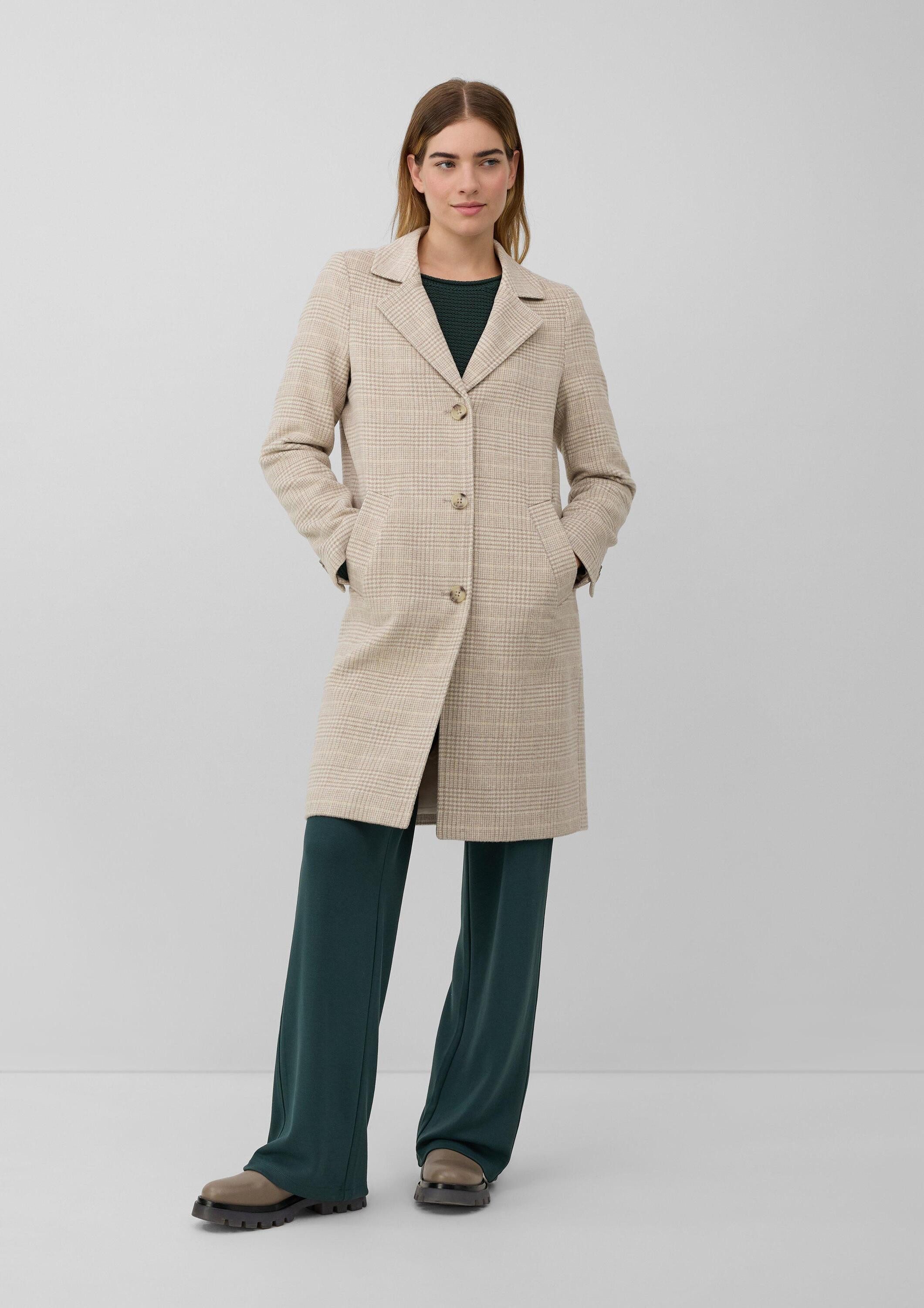 s.Oliver Wintermantel Outdoor-Mantel Wollmixmantel mit Reverskragen und Ein günstig online kaufen