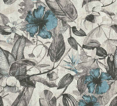 A.S. Création Vliestapete Greenery mit Blätter Motiv, floral, Tapete Blumen