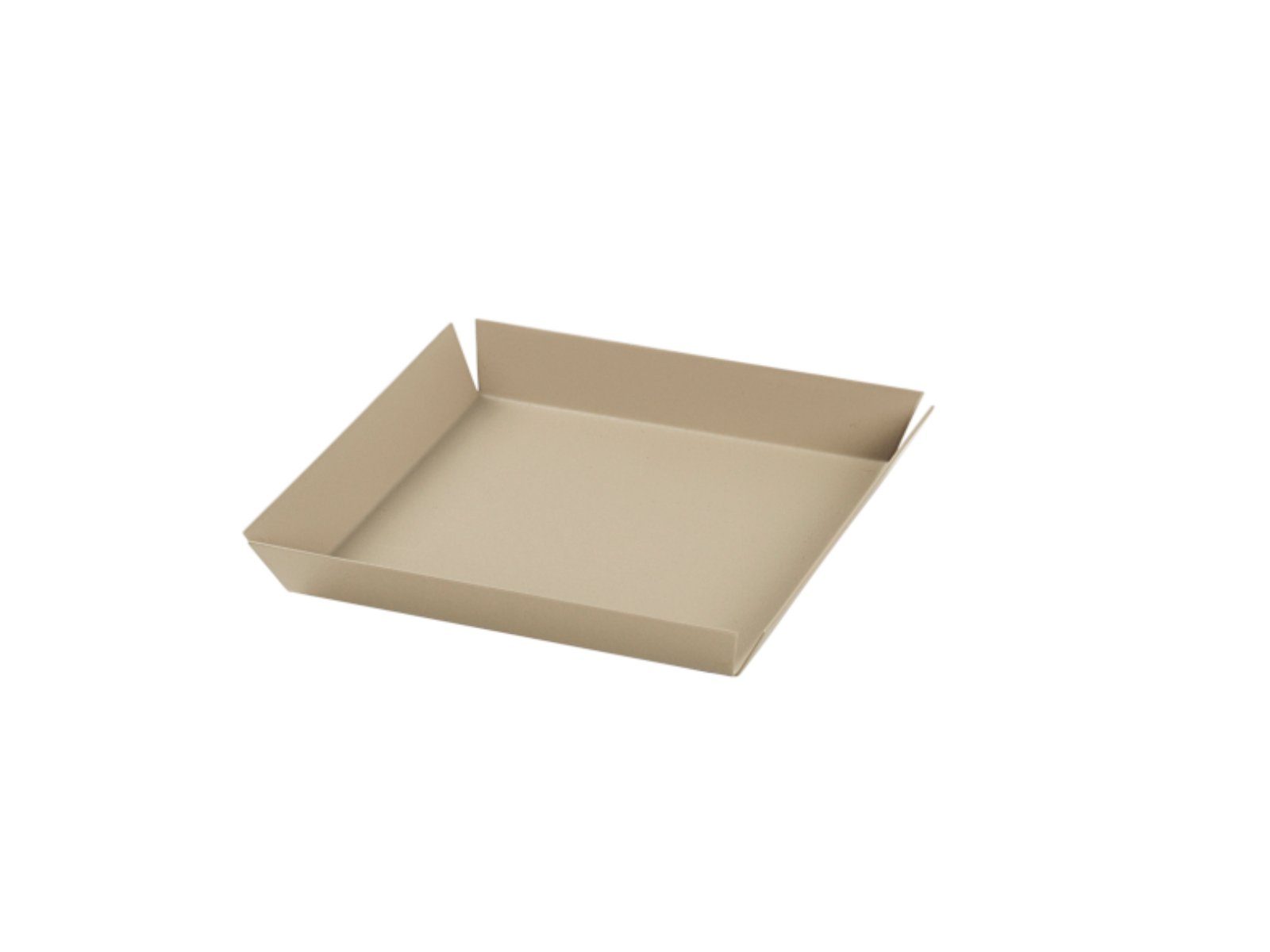 Broste Copenhagen Servierplatte Erika Platte Eisen Mojave desert sand 14 x 14 cm, Pulverbeschichtetes Eisen, (Platten), Erika Platte / Schale