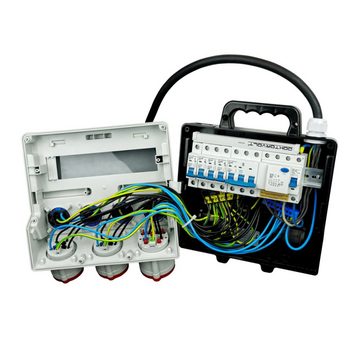 Doktorvolt Verteilerbox Stromverteiler FI-Schutzschalter TR-S/FI 4x230V 3x400V 1x32A/2x16A