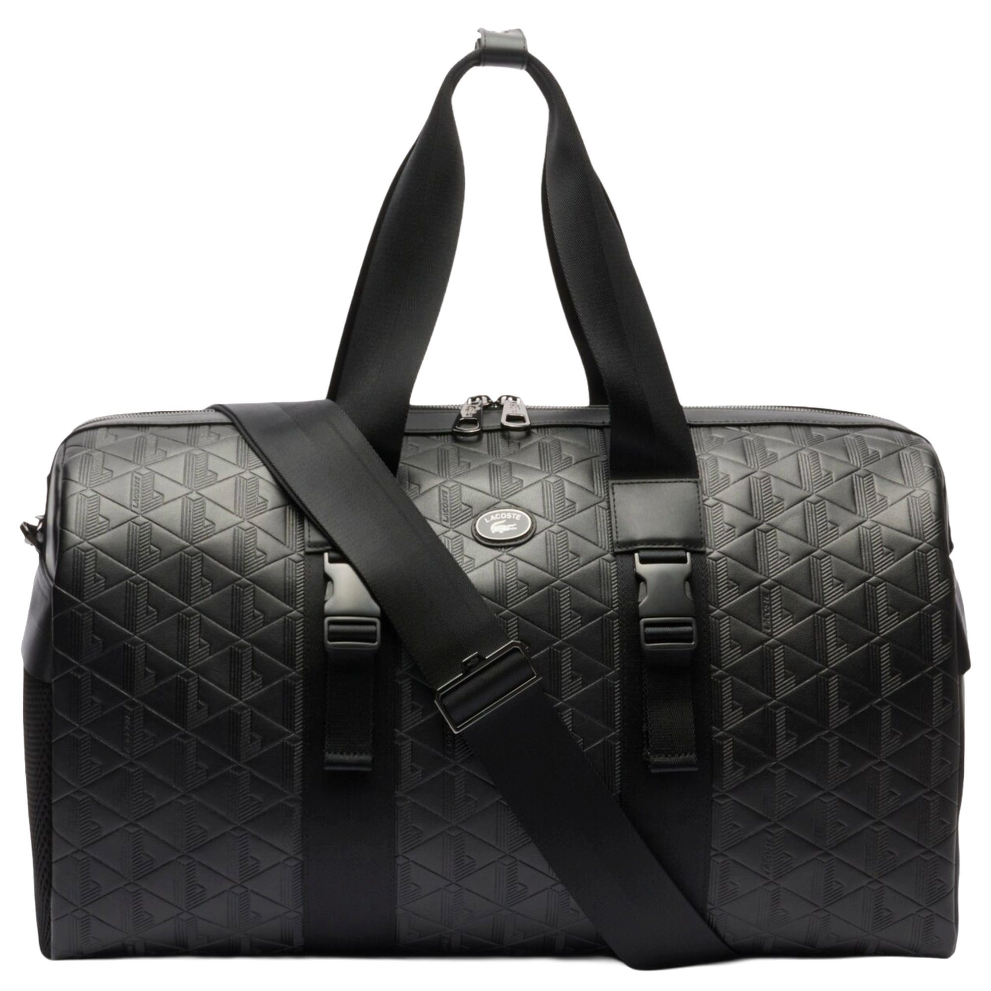 Lacoste Reisetasche Nomogramme Embossed - Weekender 50 cm (noir)