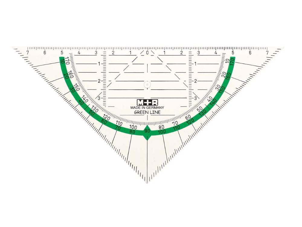 memo Geodreieck Geometrie-Dreieck aus Bio-Kunststoff