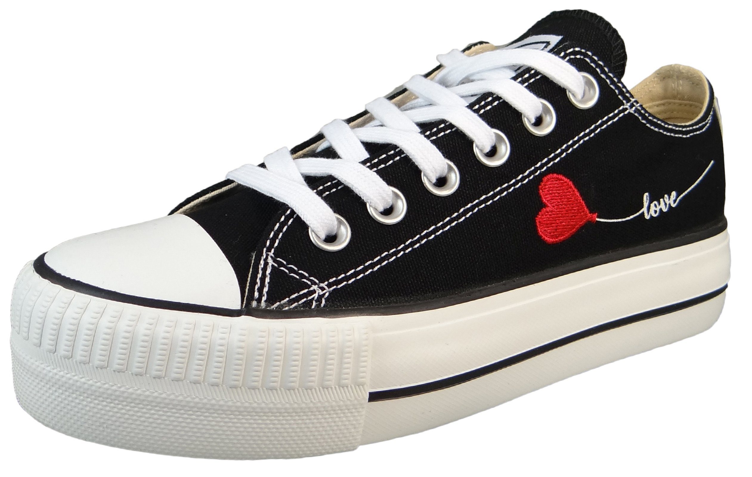 British Knights B49-3706 02 Black/Love Heart Кроссовки