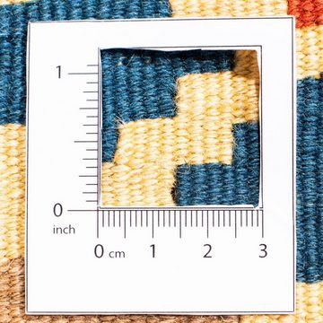 Wollteppich Kelim - Oriental quadratisch - 100 x 100 cm - mehrfarbig, morgenland, quadratisch, Höhe: 6 mm, Wohnzimmer, Einzelstück