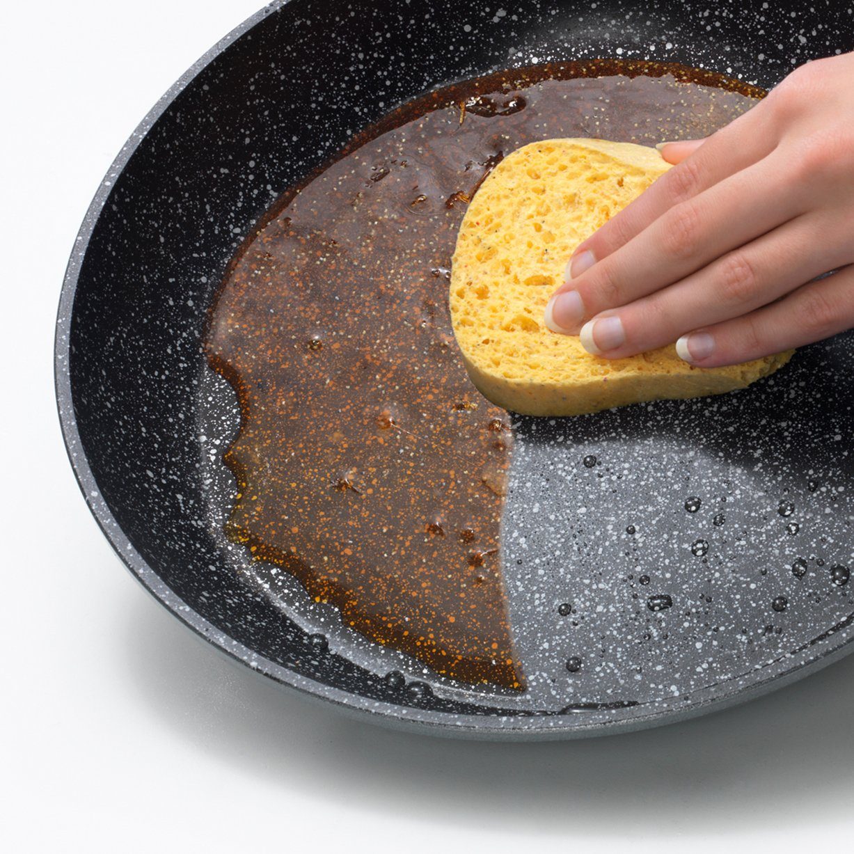 STONELINE Crêpepfanne Crêpes-Pfanne 25 cm, mit Teigverteiler, induktionsgeeignet, Aluminiumguss (1-tlg), mit echten Steinpartikeln, induktionsgeeignet, Designed – Bild 4 von 5