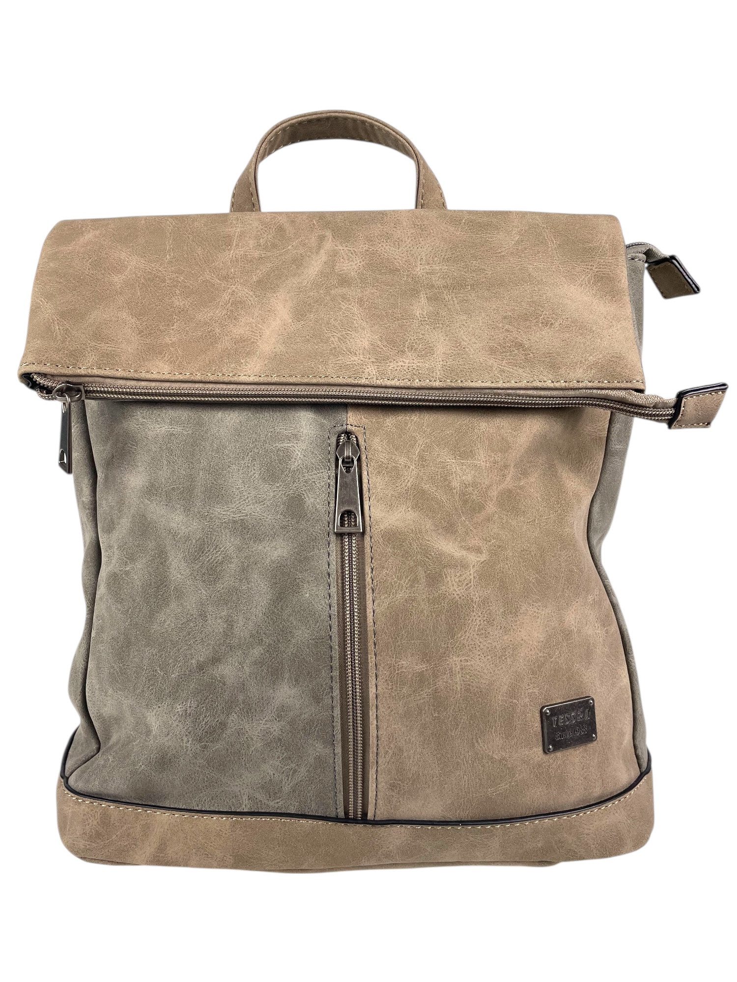 Taschen4life Rucksack 2in1 Rucksack & Umhängetasche in Einem D5623, Damen Rucksacktasche, Fächer, schnell umbaubar, Multifunktionsrucksack