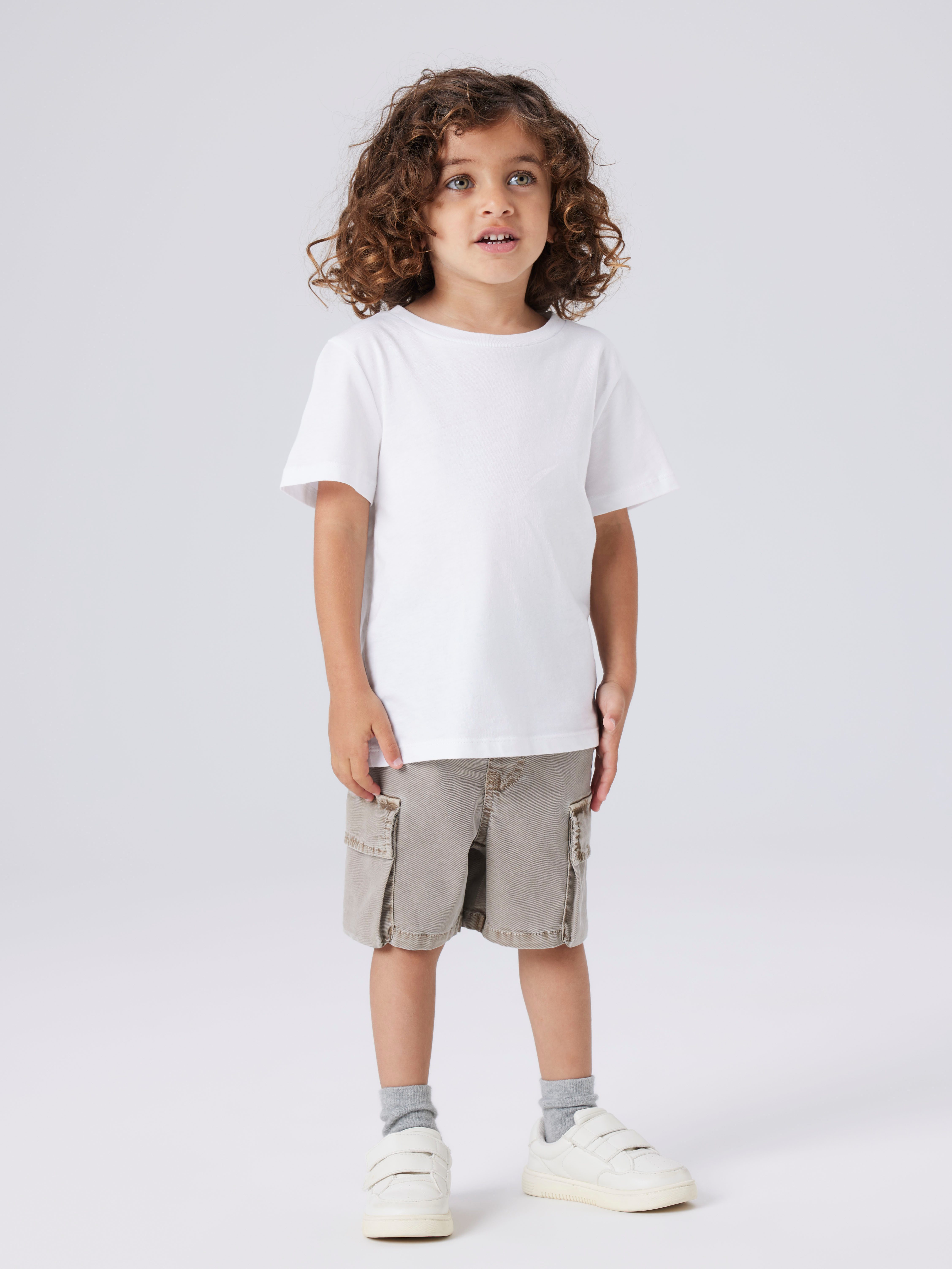 Name It Shorts NMMBEN B CARGO MK SHORTS 7805-PO NOOS aus Lyocell, Polyester, Viskose und Elasthan, Baggy Fit