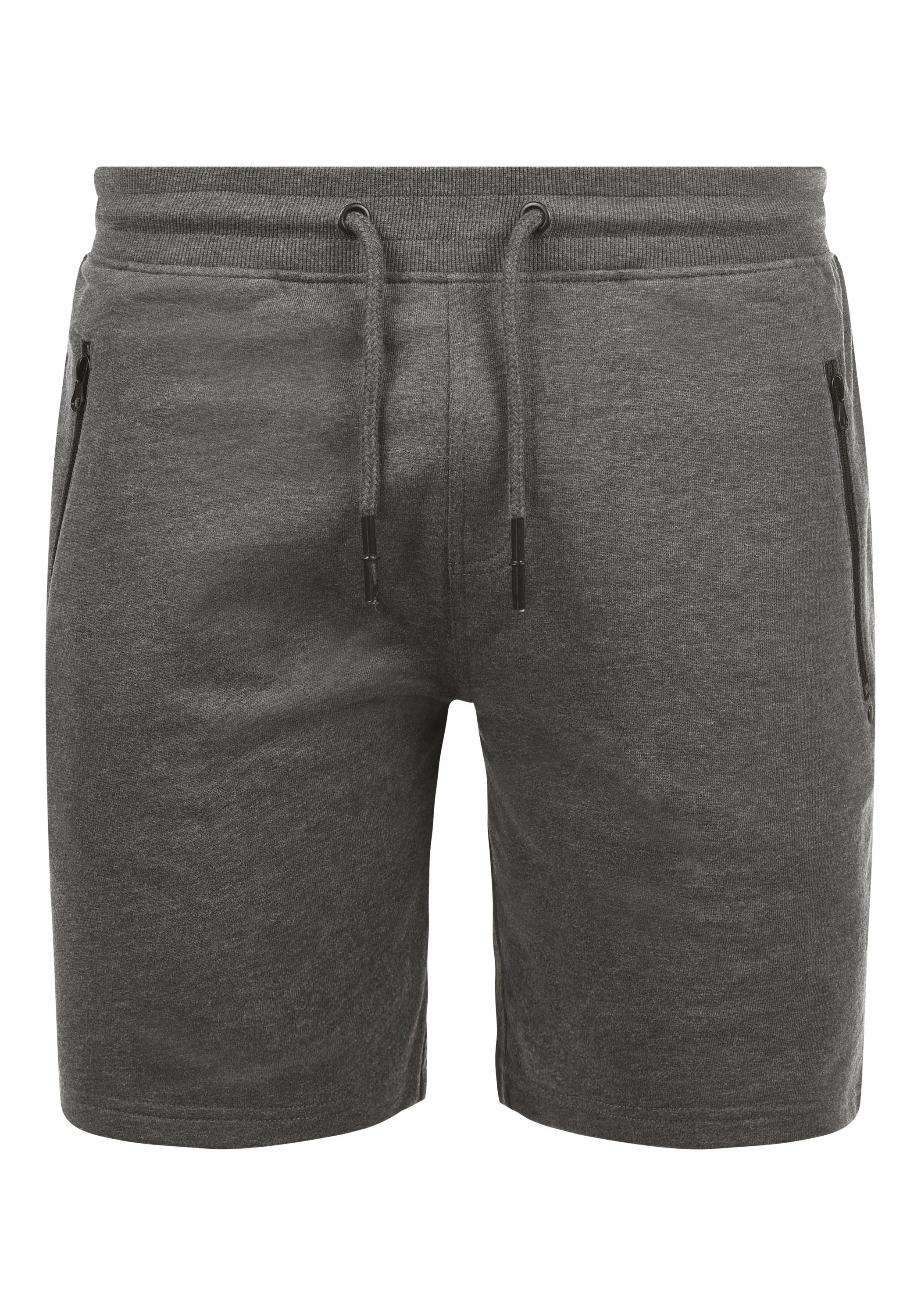 Reißverschlusstaschen Hose SDTaras mit Grey kurze (8236) !Solid Sweatshorts Melange