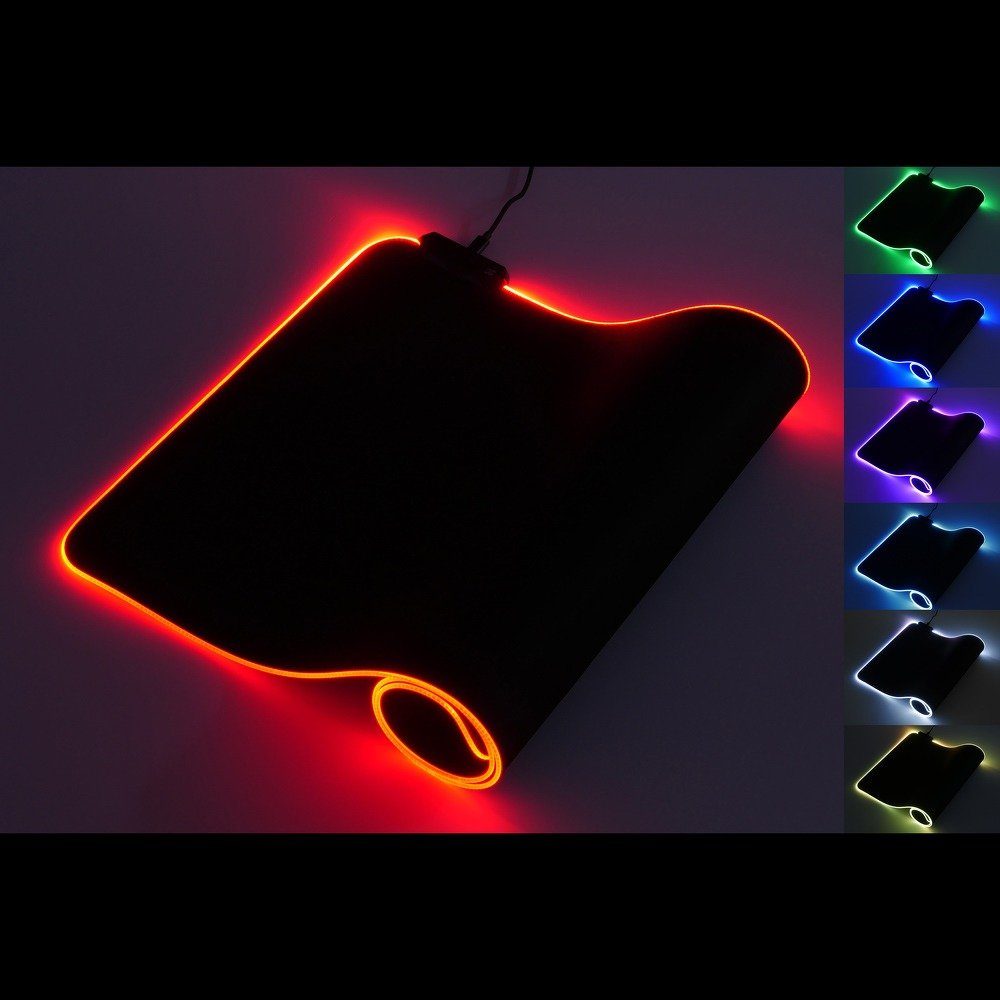 cofi1453 Gaming Mauspad »XXL Gaming Mauspad 800x300x3cm RGB Beleuchtet 10  LED Farben Modi Modus Rutschfester Gummibasis für Gamer«