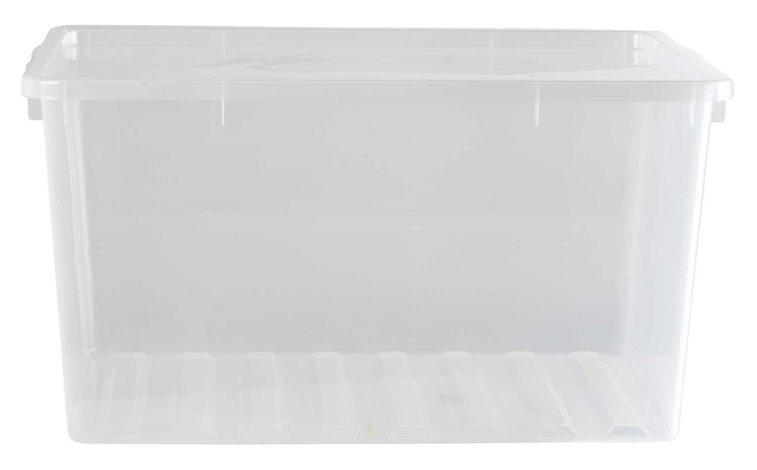Aufbewahrungsbox CAESAR, 130 Liter, Kunststoff, mit Deckel, Stapelbar