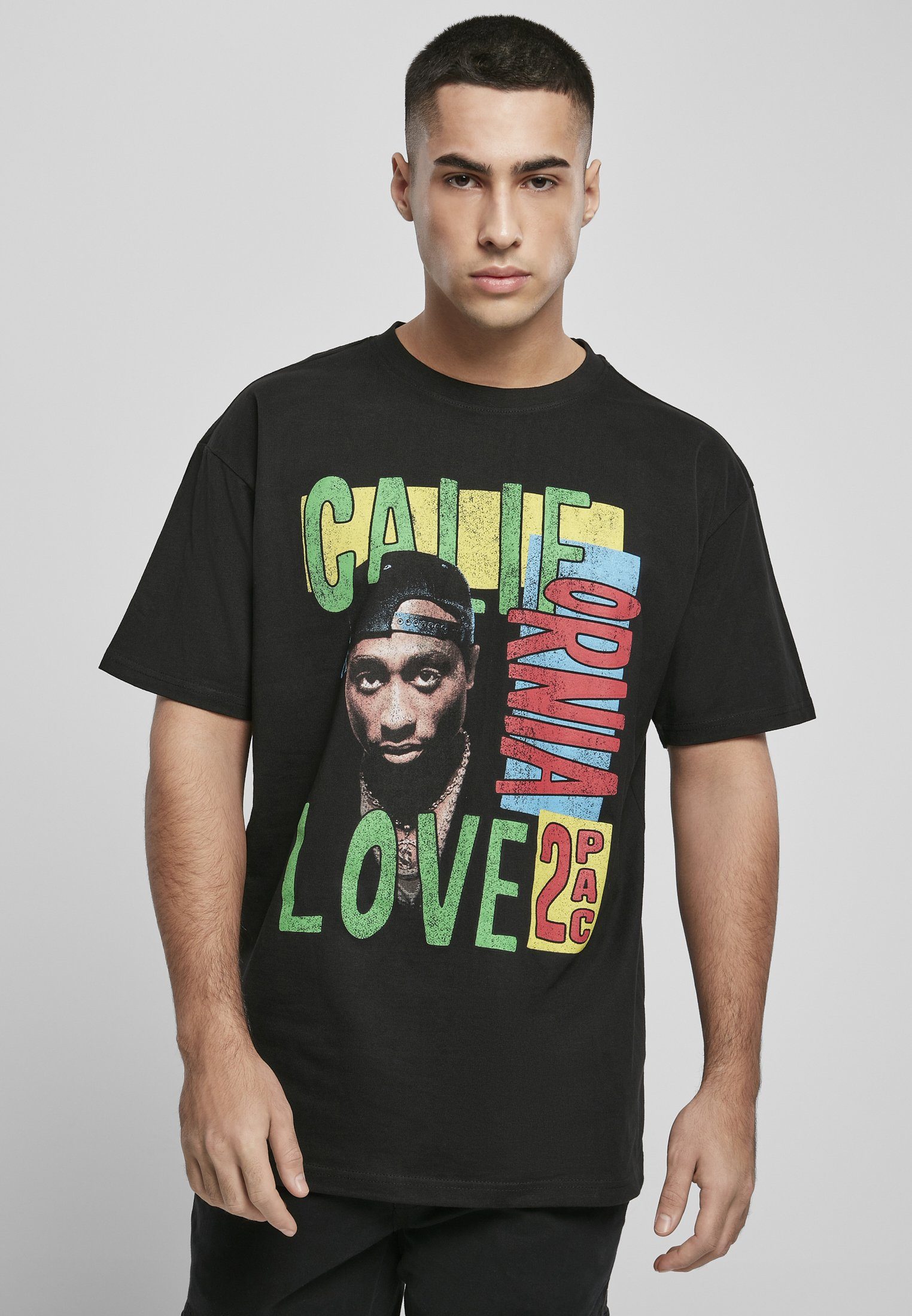 California Herren Tupac Mister Tee Retro Oversize Love by Upscale T-Shirt Tee (1-tlg)