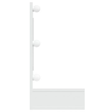 vidaXL Spiegel Spiegelschrank mit LED Weiß 90x31,5x62 cm