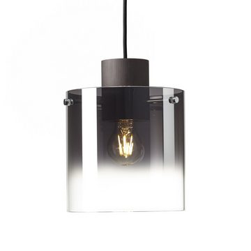 Lightbox Hängeleuchten, ohne Leuchtmittel, Hängelampe, 122 cm Höhe, E27, max. 60 W, Metall/Glas, Kaffee/rauchglas