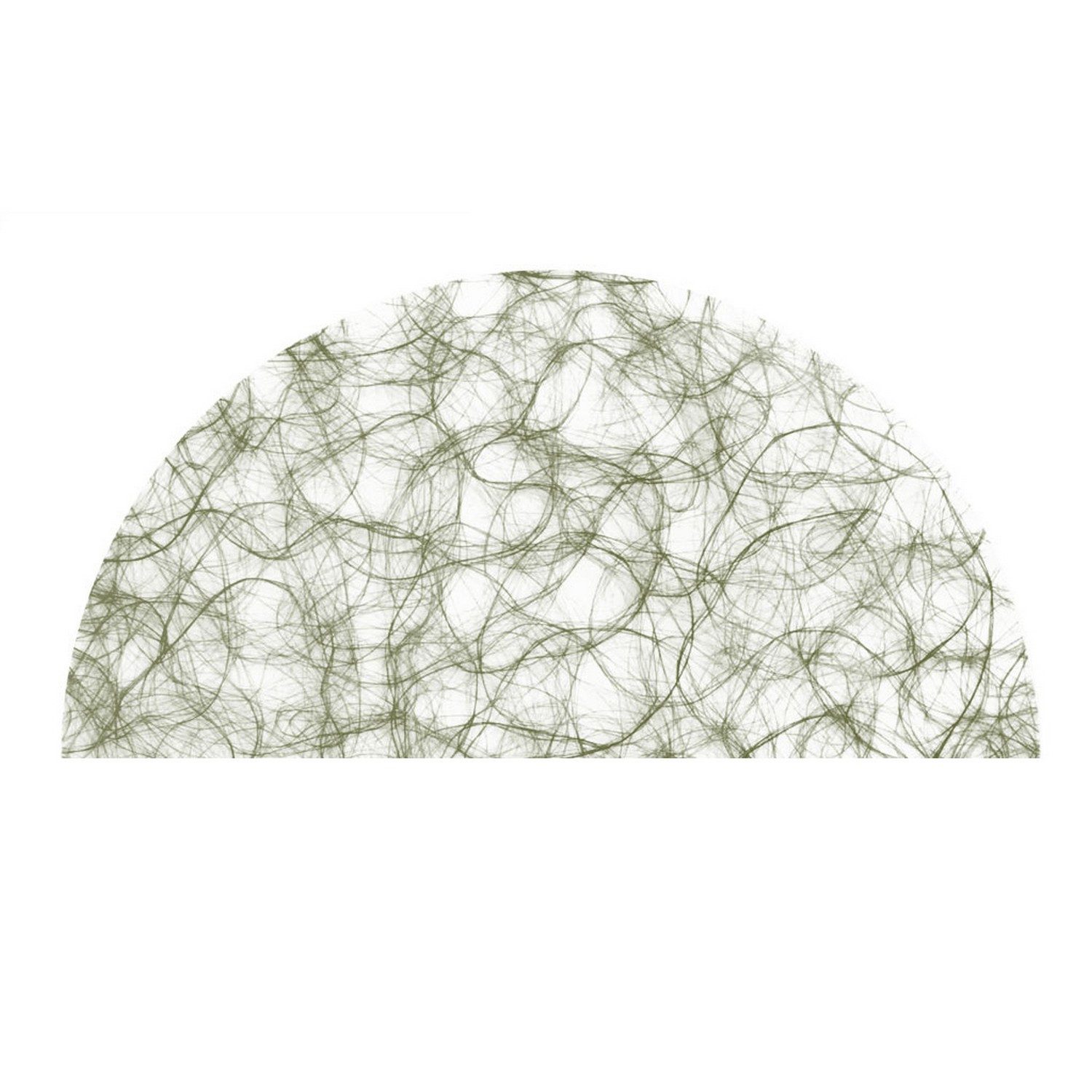 Deko AS Platzset 64HK 56 X 28 cm Halbkreis col.029 Sizoweb Olivgrün 12 Stück