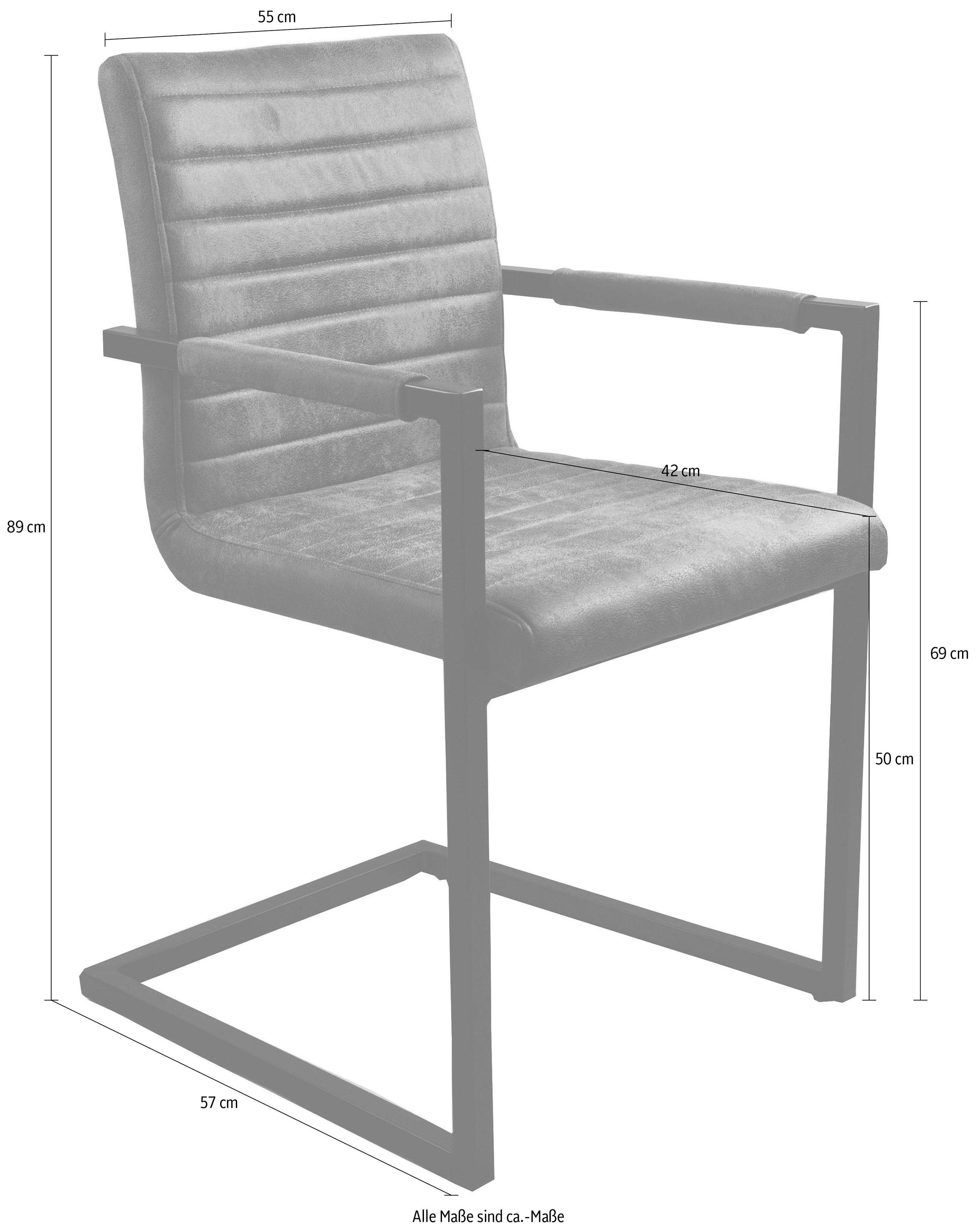 antikbraun SIT Freischwinger Sit&Chairs St) 2 (Set,