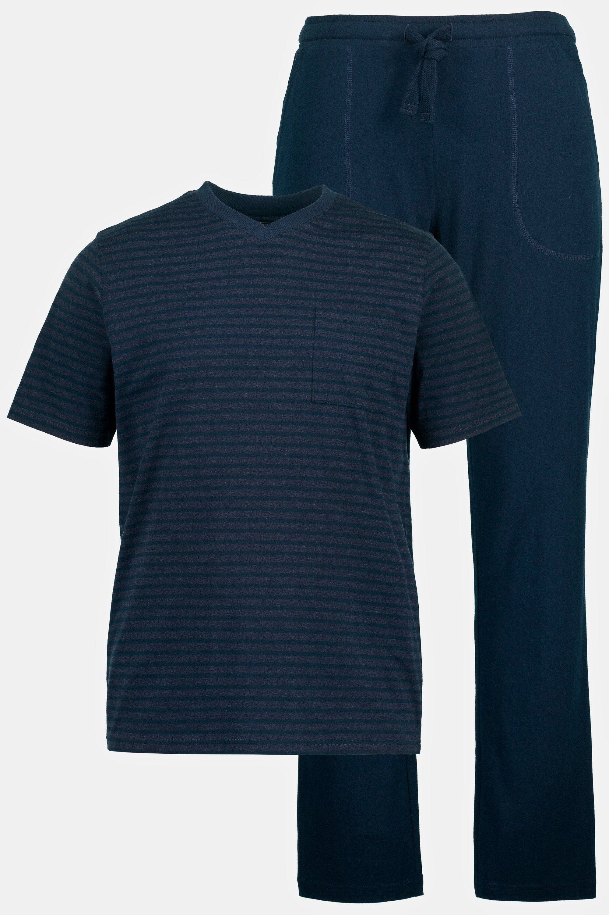 JP1880 Schlafanzug Schlafanzug Ringeln Zweiteiler mit T-Shirt