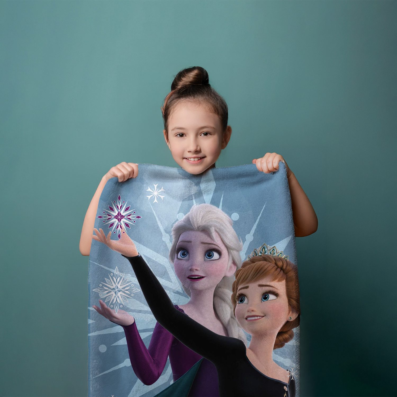 Jerry Fabrics Handtücher Anna Elsa Frozen Duschtuch Badetuch Handtuch 70 x 140cm, (1 Duschtuch, 1-St), Langlebig