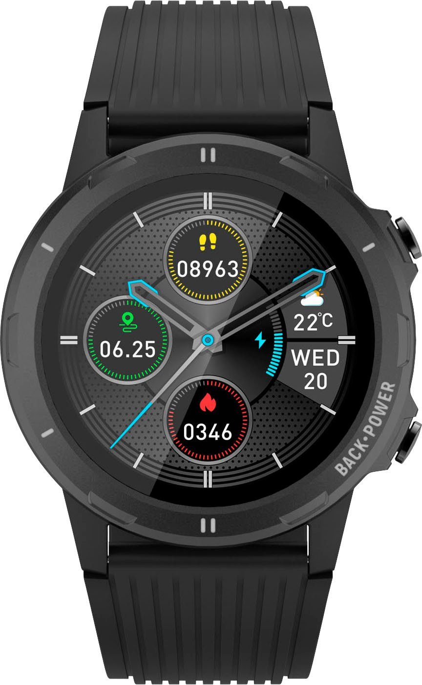Trackt cm/1,3 Smartwatch Sport, SW-351 tägliche Aktivitäten den Denver (3,3 und Schlaf Zoll, Proprietär),