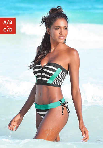 KangaROOS Bustier-Bikini-Top Anita, mit Reißverschluss