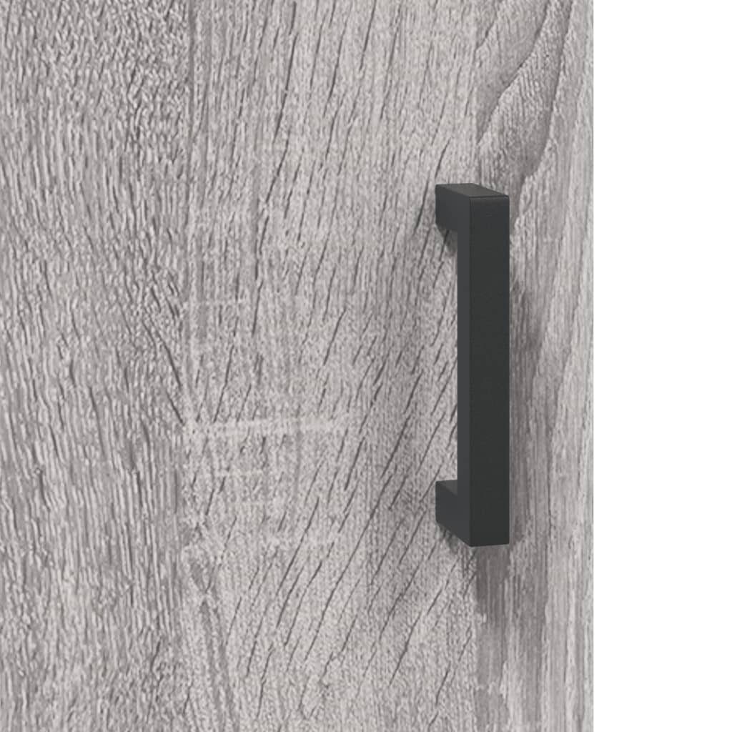 Grau vidaXL St) Holzwerkstoff Sonoma 90x34x80 Sideboard Sideboard cm (1