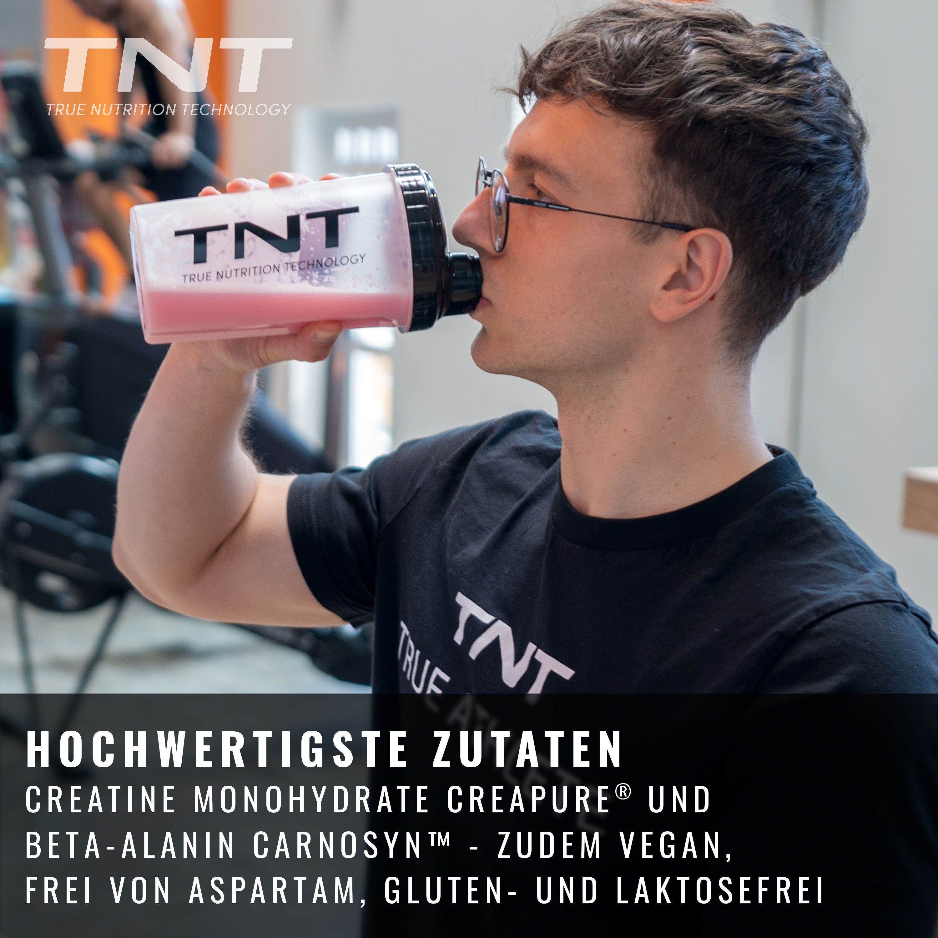 TNT (True Nutrition Technology) Basic Four - mit Tyrosin, Beta-Alanin, Creatine und Koffein Pulver