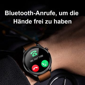 yozhiqu Smartwatch mit Bluetooth-Anrufen, Herzfrequenzmessung, Blutsauerstoff Smartwatch, Erleben Sie die erweiterten Funktionen des EKG-Trackings–eine Sportuhr
