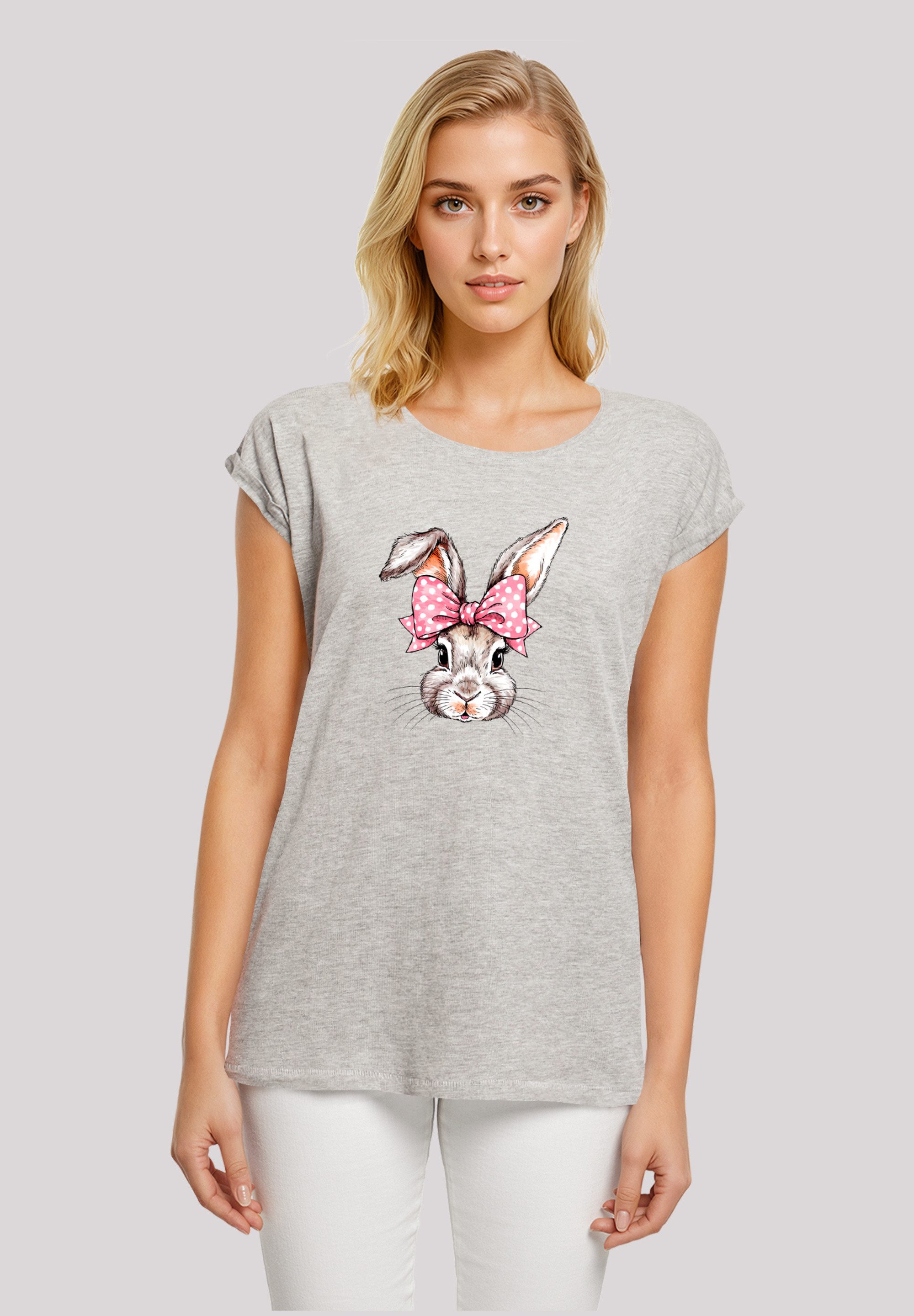 F4NT4STIC T-Shirt Niedlicher Hase mit Schleife günstig online kaufen