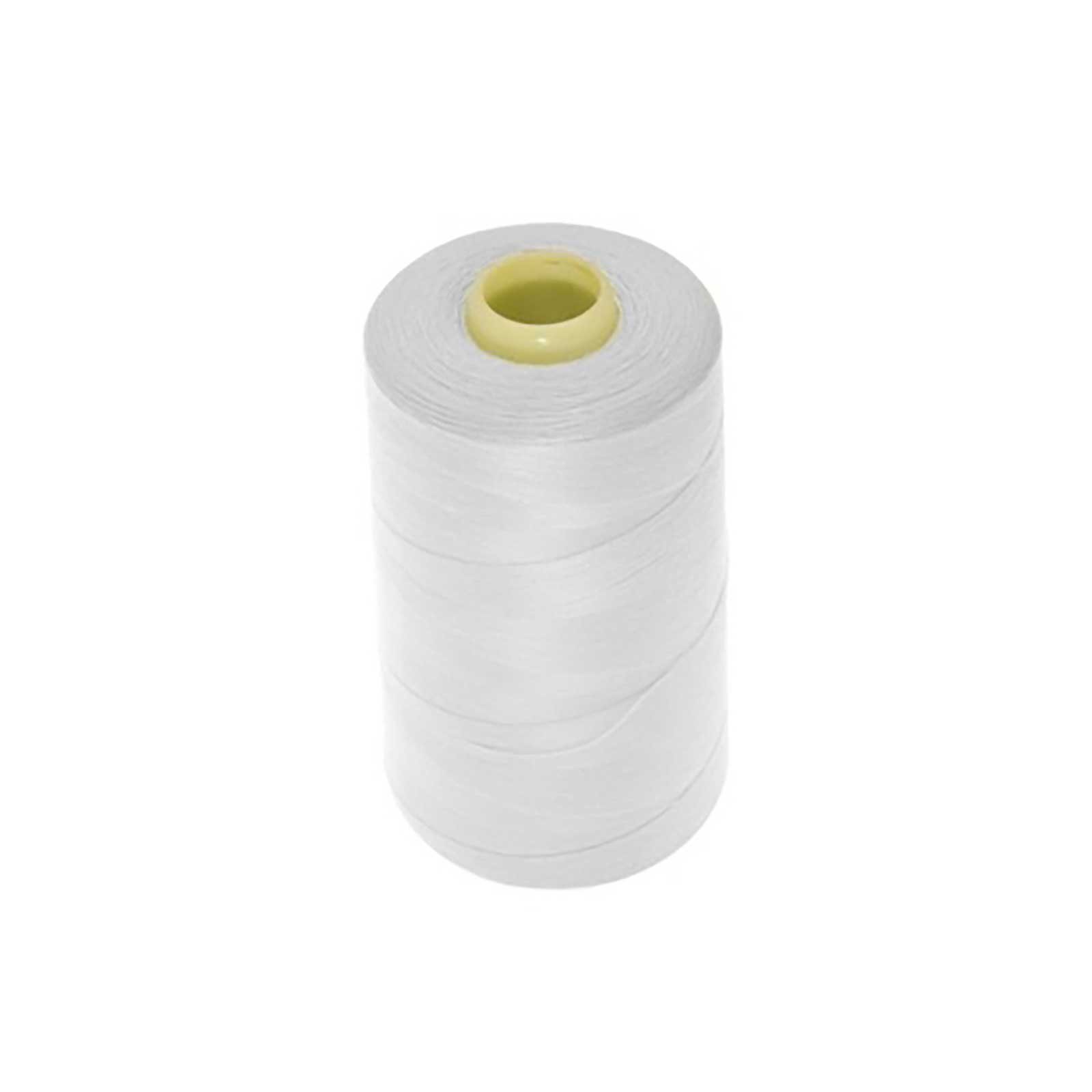 maDDma 1 Spule Nähgarn Polyester 40/2 120er 1000m Nähgarn, 1000 m, A502 weiß