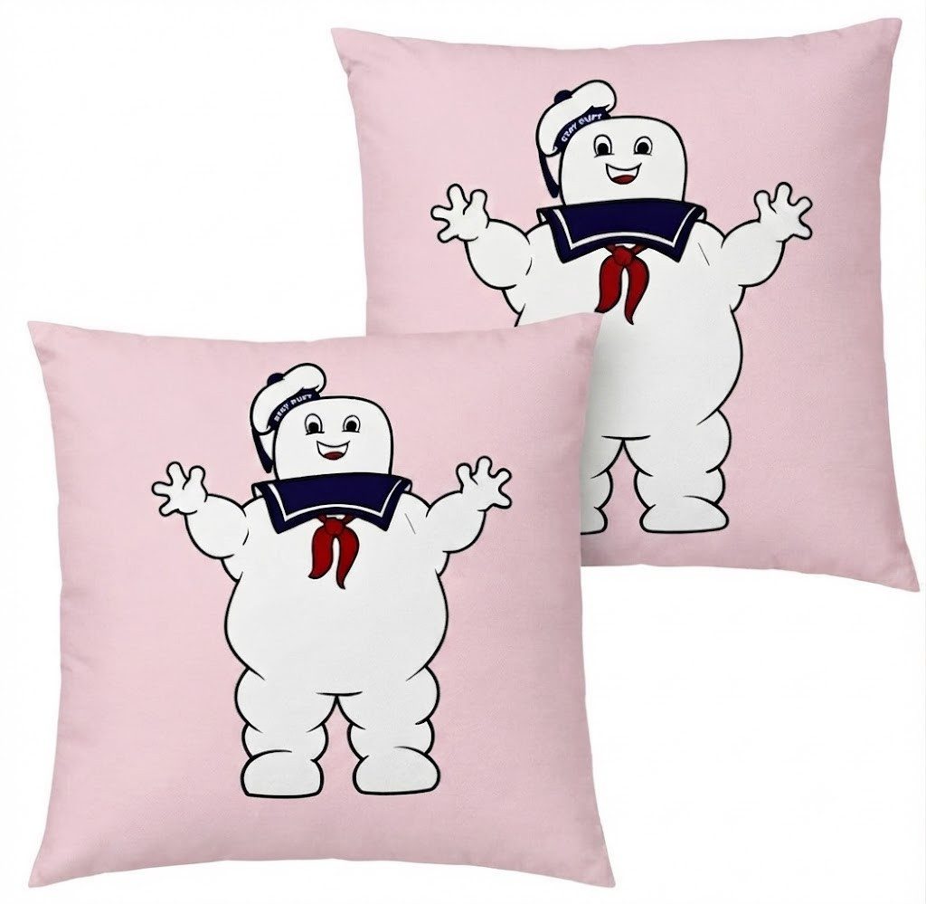 Dekokissen Dekokissen Marshmallow man Geisterjäger Comic Print Motiv Figur