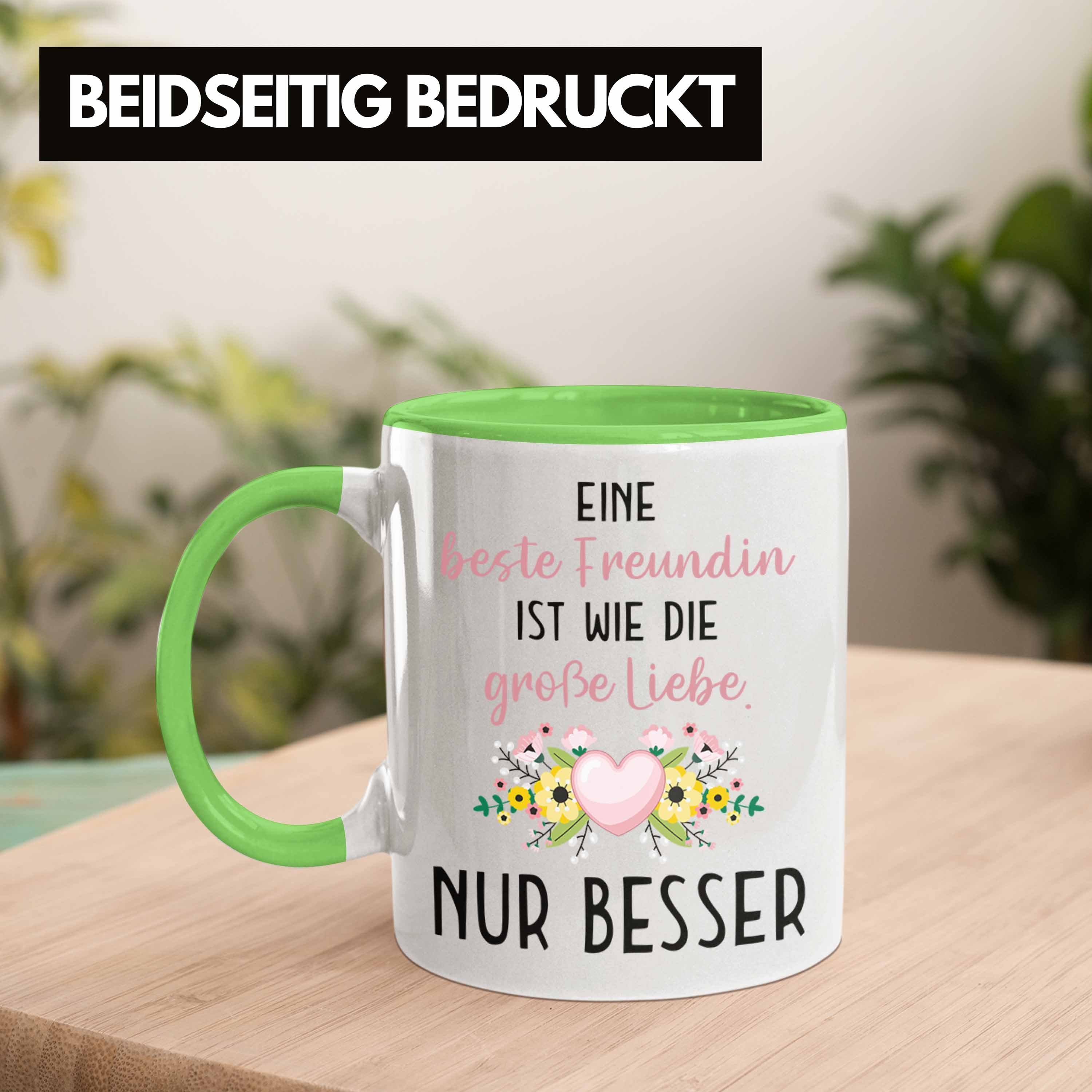 Trendation Tasse Beste Freundin Wie Freundin Geburtstag Tasse Aller BFF Beste Grün Geschenk