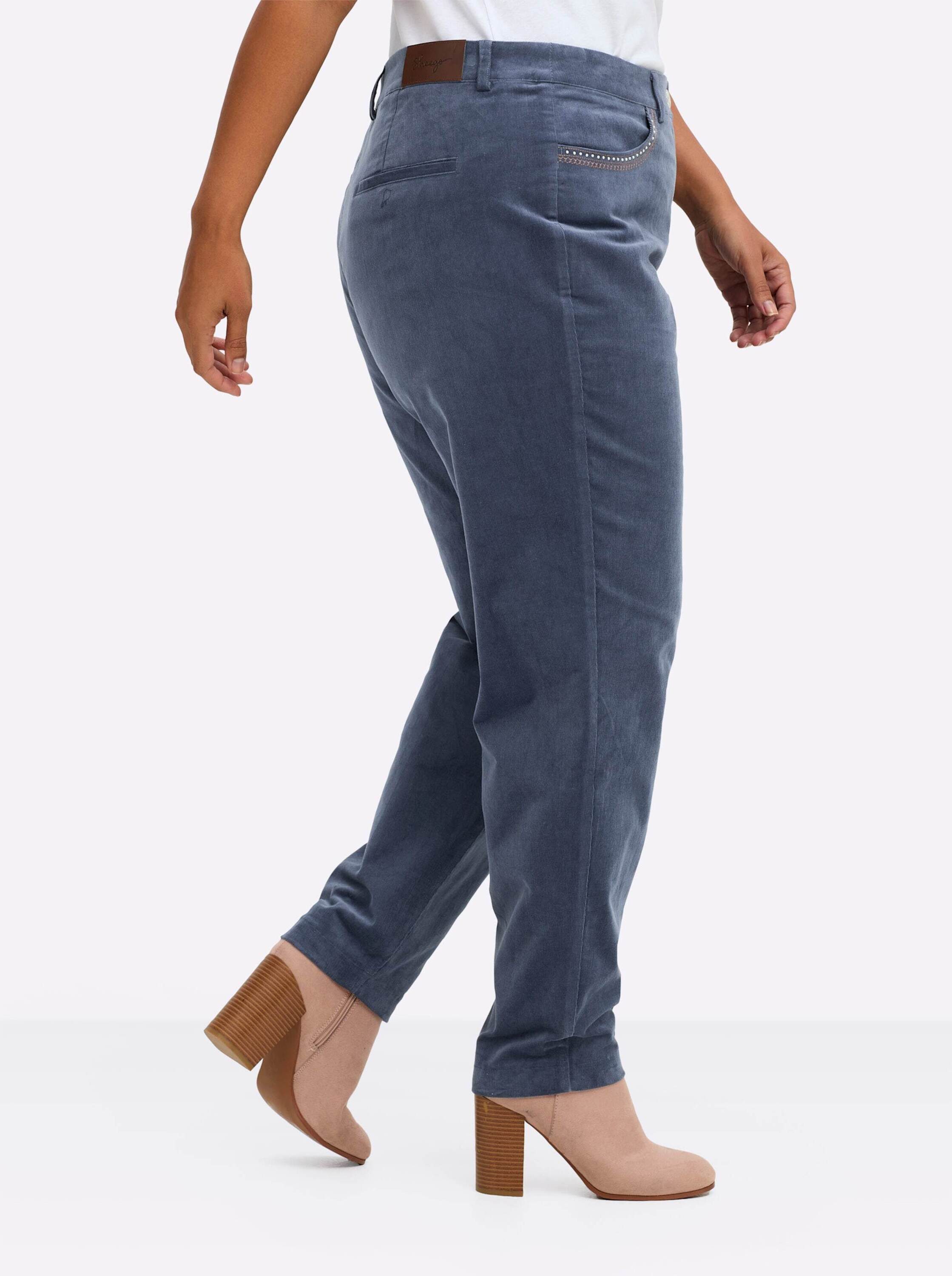 Sheego Jerseyhose Chinohose