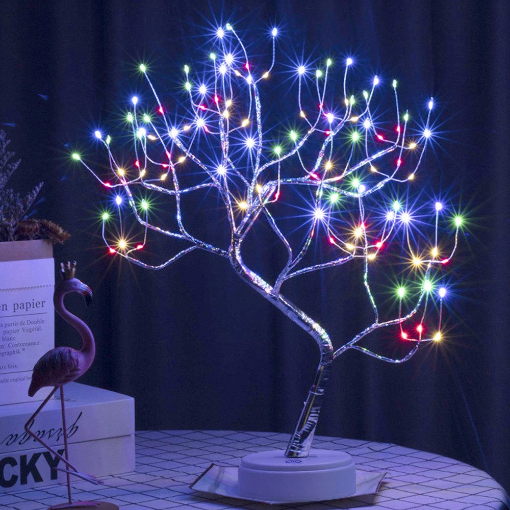 MUPOO LED Baum Künstlicher LED Bonsai Tischleuchte Dekolicht, USB-/Batterie günstig online kaufen