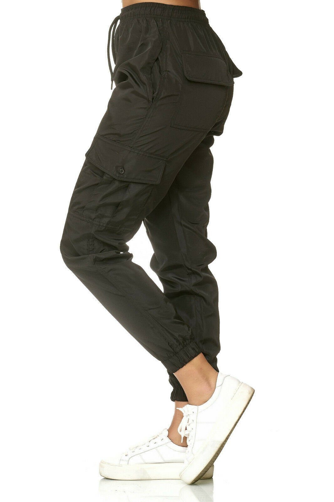 Worldclassca Cargohose Worldclassca Cargohose Jogginghose Fitnesshose Sweatpants Freizeithose Damen Fitness- & Freizeithose – Windbreaker-Style