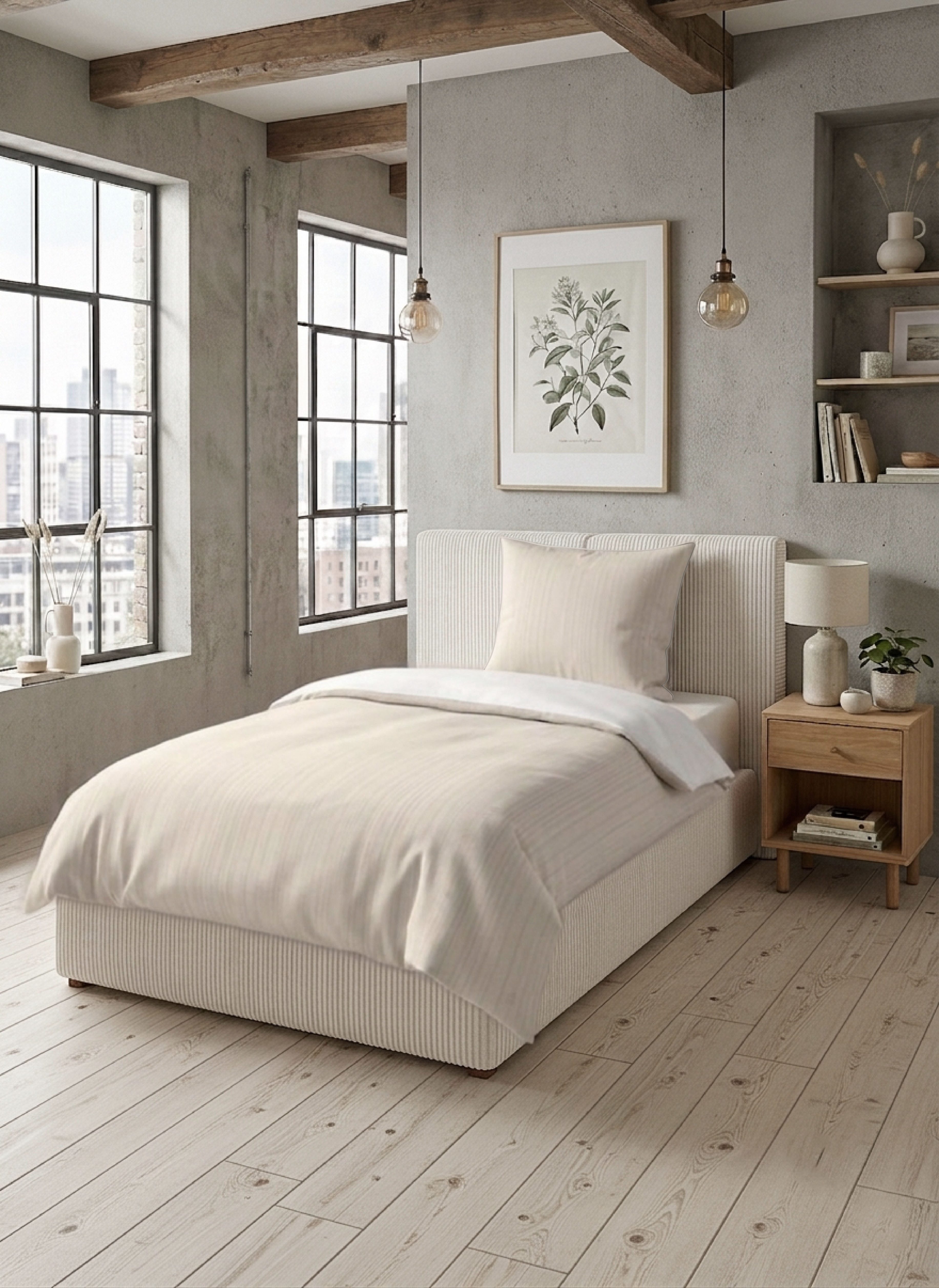Biberna Wendebettwäsche 0615211 Premium Satin aus 100% Baumwolle mit Reißverschluß, Mako-Satin, 2 teilig, seidig glatt & atmungsaktiv, Reißverschluss, Feine Streifen
