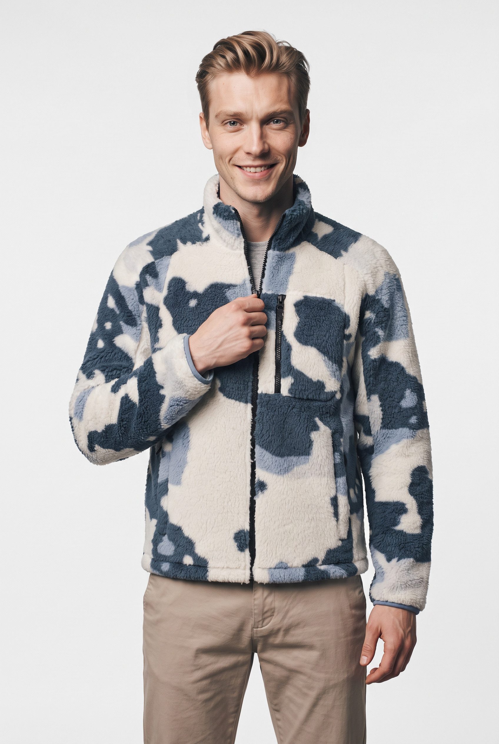 Icepeak Fleecejacke ICEPEAK COALTON mit Reißverschluss, wasserabweisend, windabweisend, atmungsaktiv