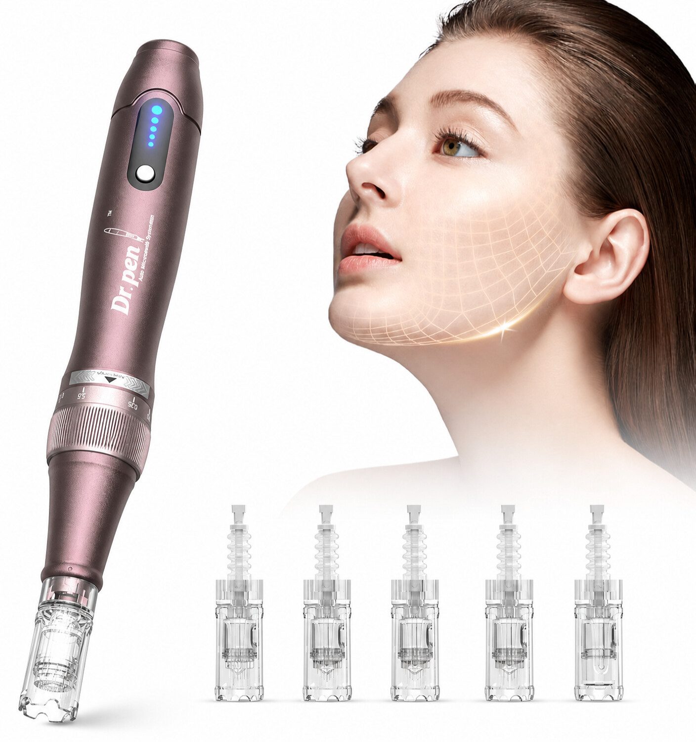 GARRYFIZH Dermaroller Micro-Needling Microneedling Pen Microneedling Roller