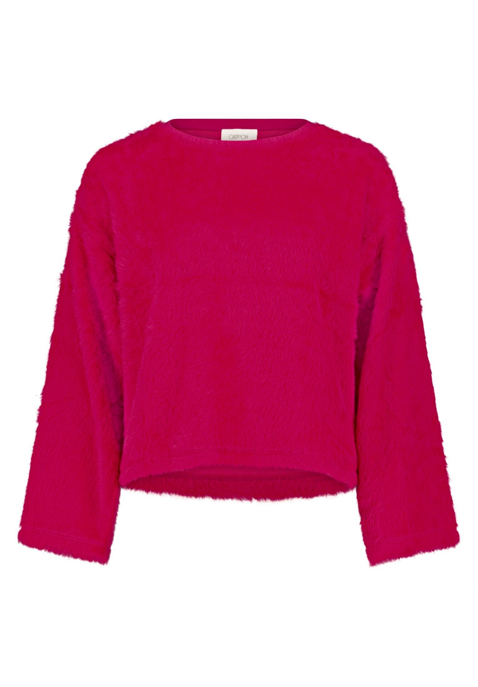 Cartoon Sweatshirt Damen mit überschnittenen Ärmeln