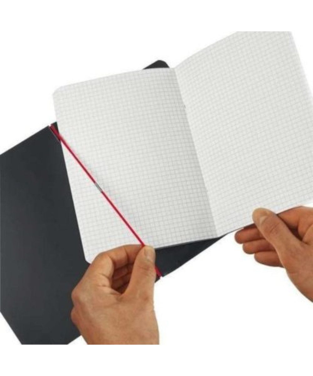 Herlitz Notizbuch Herlitz Notizheft my.book flex schwarz A4, mit auswechselbarer Papiereinlage, mit Gummizugverschluß