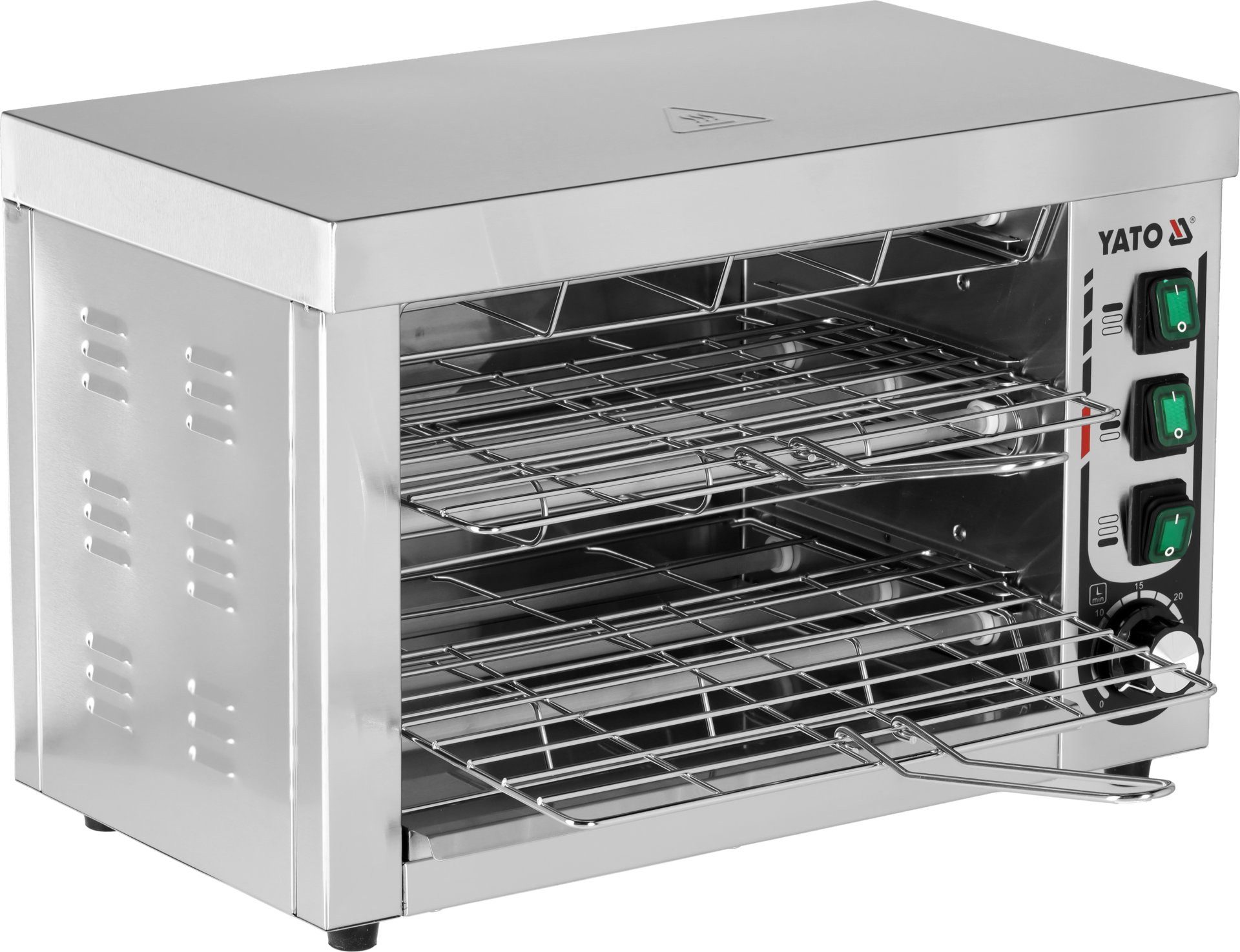 Yato Elektrogrill Gastro Salamander, Ofen, Quarzgrill, Überbackgerät 3000W 490x300x330mm, 3000 W