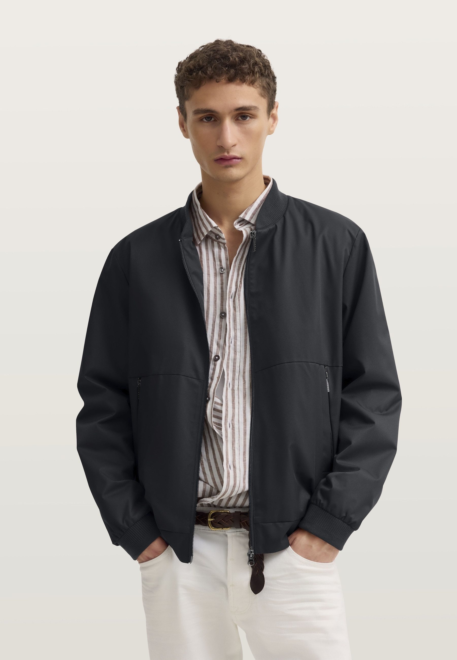 bugatti Blouson Regular Fit water-repellent mit Collegekragen