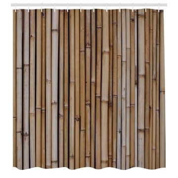 Abakuhaus Duschvorhang Moderner Digitaldruck mit 12 Haken auf Stoff Wasser Resistent Breite 175 cm, Höhe 180 cm, Die Architektur Trockene Bambuszaun Bild